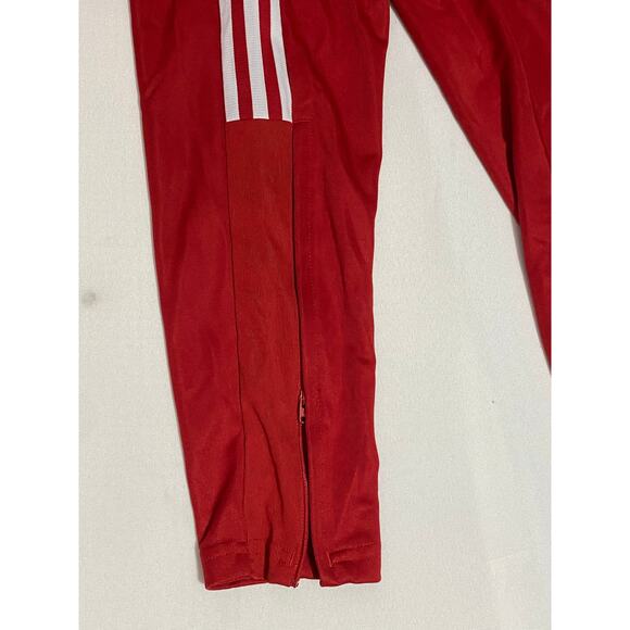 ADIDAS Men's Small Tiro 21 AEROREADY Track Sweat Pants HC7722 Red Elastic Waist - Picture 4 of 10